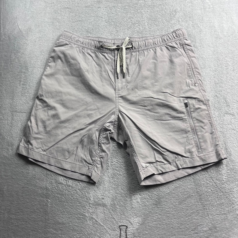 Vuori Explorer Shorts Mens Large Grey Elastic Waist Drawstring V384